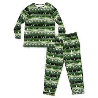 Minecraft Creeper Holiday Bamboo Men's Pajama Set