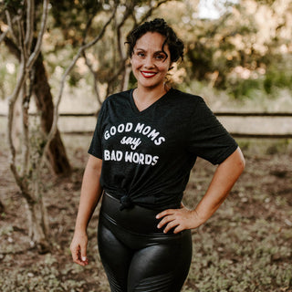 Good Moms Say Bad Words Graphic Tee Shirt
