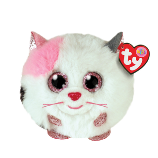 Muffin - Pink & White Cat Beanie Ball