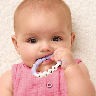 Bitzy Bands Silicone Teething Rings – Friendship Bracelet Inspired Baby Teethers (Set of 3)