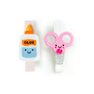 Scissor & Glue Perfect Pair Pink+Blue Hair Clips