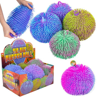 9" Tie-Dye Puffer Ball – Jumbo Sensory & Fidget Ball