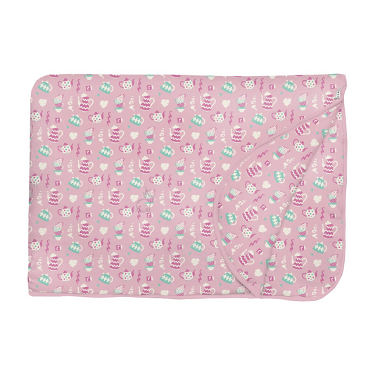 Fluffle Throw Blanket with Embroidery: Cake Pop Tea Party