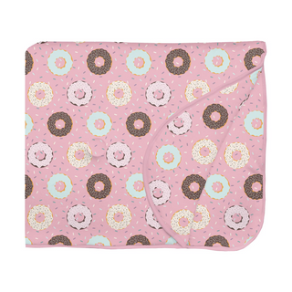 Print Fluffle Throw Blanket with Embroidery Cake Pop Donuts and Sprinkles