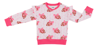 Blitz & Bows Ruffle Crewneck Sweatshirt