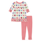 Kickee Pants Long Sleeve Babydoll Outfit Set: Lula's Lollipops