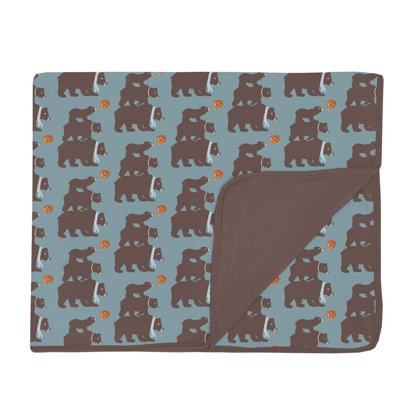 Kickee Pants Print Toddler Blanket: Stormy Sea Three Naughty Bears