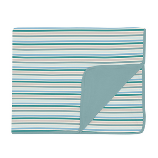 Print Toddler Blanket Lakeside Stripe