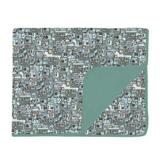 Toddler Blanket in Spring Sky Tinkering