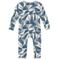 Print Coverall with Snaps: Winter Ice