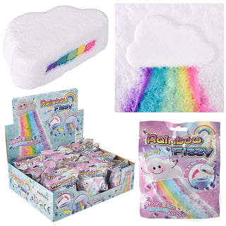 Rainbow Cloud Fizzy Bombs – Colorful Water Play Fizzers for Kids