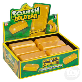 Gold Bar Squishy Stress Toy – Soft Stretchy Sensory Fidget for Anxiety Relief, Focus & Calm | Realistic Gold Brick Squeeze Toy