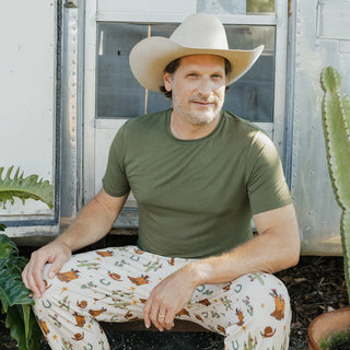 Cowboy Christmas Bamboo Lounge Pants – Adult Holiday Pajama Pants