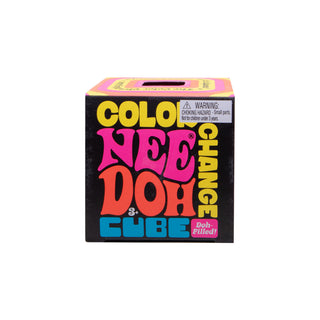 NeeDoh Color Change Cube – Color-Changing Sensory Squish Fidget Toy