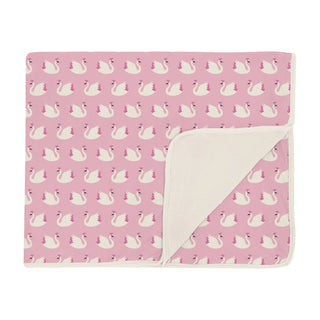 Bamboo Print Toddler Blanket: Cake Pop Swan Princess