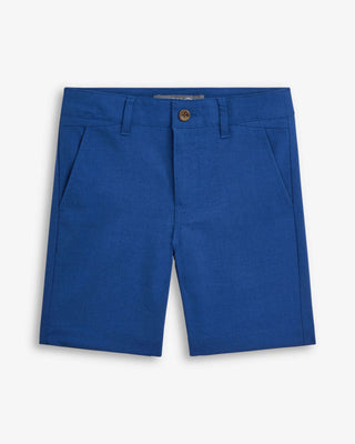 Canopy Blue Trouser Shorts – Boys Dress Shorts for Weddings, Easter & Special Occasions