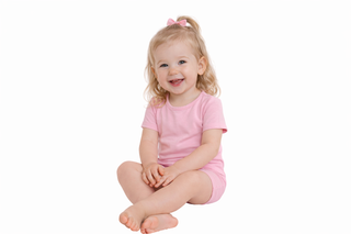 Bamboo Two Piece Short Sleeve & Shorts Pajama Set in In The Pink