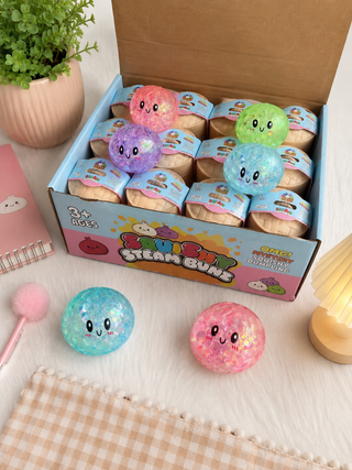 Mini Beaded Dumpling Squishy – Sensory Fidget Toy for Stress Relief, Anxiety & Focus | Soft Bead-Filled Squish Toy for Kids & Tweens