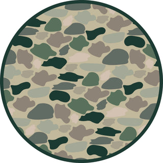 Classic Camo Two-Piece Waffle Knit Bamboo Long Sleeve Kids Pajama Pants Set