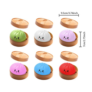 Dumpling Squishy Sensory Toy – Soft Stress Relief Fidget for Anxiety, Focus & Calm | Tactile Sensory Ball for Kids & Adults