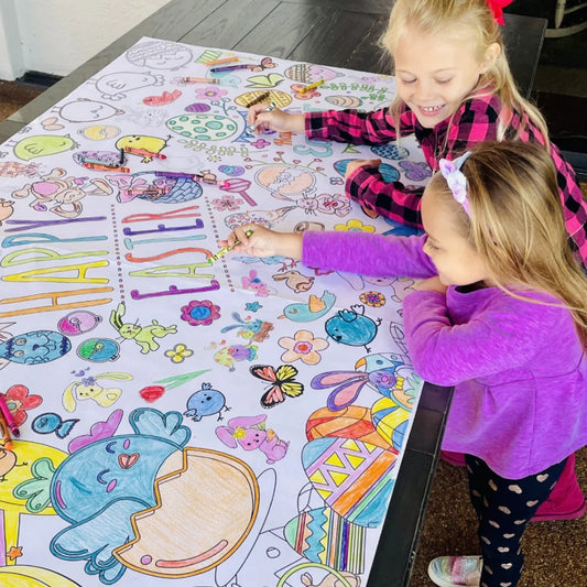 Easter Coloring Tablecloth