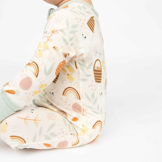 Hop To It Bamboo Easter Convertible Baby Pajamas