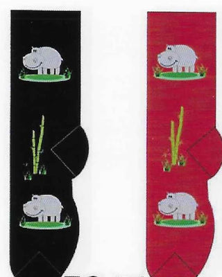 Hippopotamus "Happy Hippo" Socks