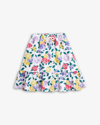 Floral Garden Flare Skort – Girls Floral Skirt with Built-In Shorts