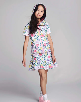 Floral Garden Flare Skort – Girls Floral Skirt with Built-In Shorts