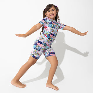 Justice League Heroines Kids Bamboo Short Set