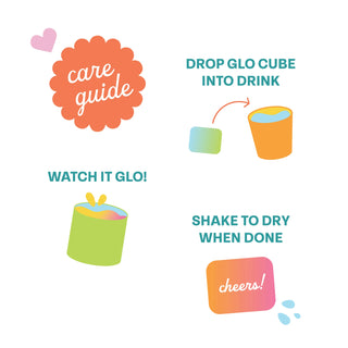 Glo Cubes Multicolored Party Cube 12 Pack