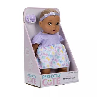 Perfectly Cute 14" Girl Baby Doll - Light Brown Hair, Brown Eyes