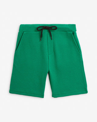 Garden Green Resort Shorts – Boys Pull-On Drawstring Shorts with Pockets