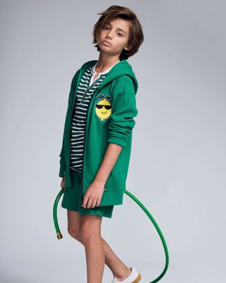 Garden Green Resort Shorts – Boys Pull-On Drawstring Shorts with Pockets