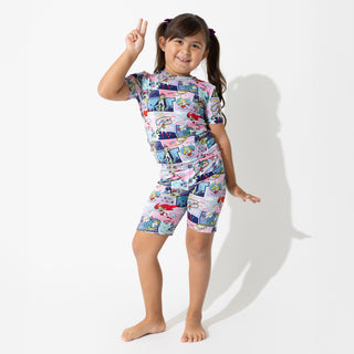 Justice League Heroines Kids Bamboo Short Set