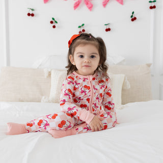 Sweet Cherry Love Bamboo Convertible Romper
