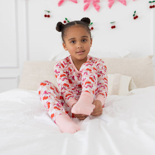 Sweet Cherry Love Long Sleeve Pajama Set