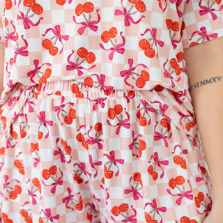 Sweet Cherry Love Women's Weekender Shorts Set