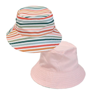 Sunset Stripes Reversible Bucket Hat
