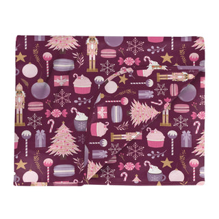 Double Layer Throw Blanket in Melody Sugar Plum