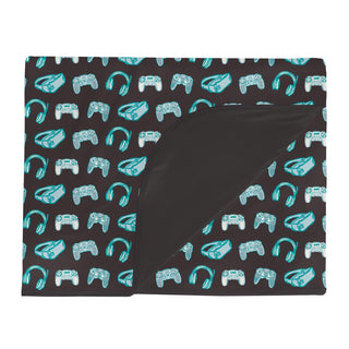 Double Layer Throw Blanket in Midnight Gamer