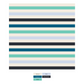 Print Double Layer Throw Blanket: Little Boy Blue Stripe