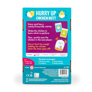 Hurry Up Chicken Butt™ – The Hilarious Fast-Paced Family Card Game for Kids, Teens & Adults
