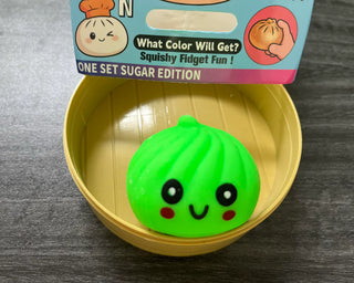 Steamed Dumpling Squishy Set – Mini Flour-Filled Sensory Fidget Toys for Stress Relief, Anxiety & Focus | Cute Kawaii Dumpling Squeeze Toys
