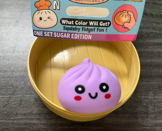 Steamed Dumpling Squishy Set – Mini Flour-Filled Sensory Fidget Toys for Stress Relief, Anxiety & Focus | Cute Kawaii Dumpling Squeeze Toys