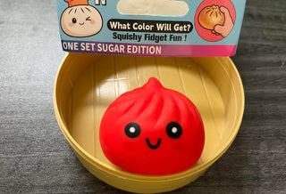 Steamed Dumpling Squishy Set – Mini Flour-Filled Sensory Fidget Toys for Stress Relief, Anxiety & Focus | Cute Kawaii Dumpling Squeeze Toys