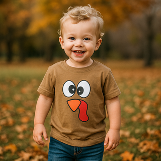 Gobble Gobble Turkey Face Tee