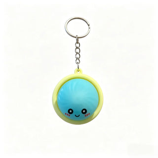 Dumpling Clicker Keychain Fidget Toy – Squishy Pop Click Sensory Toy for Stress Relief, Anxiety, Focus & On-the-Go Calm