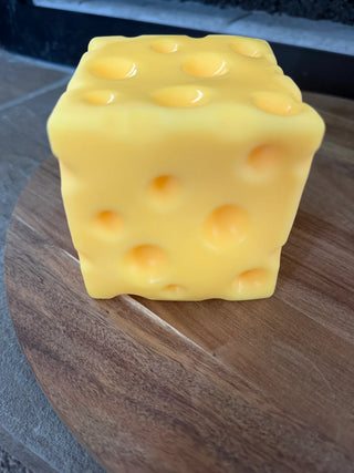 Large Cheese Cube Squishy – Slow Rising Cheese Stress Toy for Sensory Play, Anxiety Relief & Focus