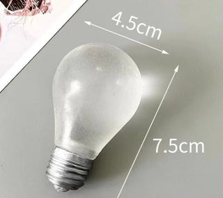Glow-in-the-Dark Light Bulb Squishy – Slow Rise Sensory Fidget Toy for Kids, Teens & Adults